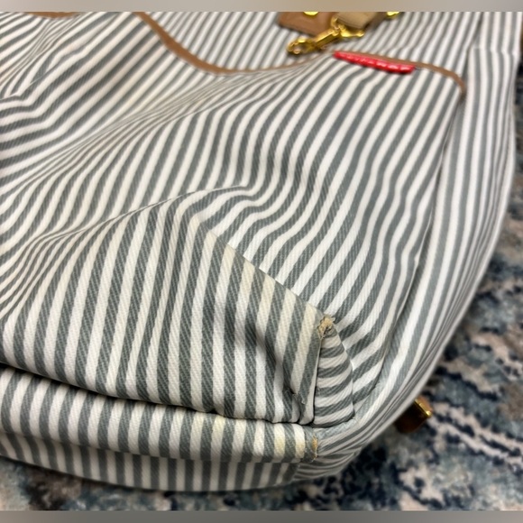 Special Edition Skip and Hop Large Diaper Bag, Grey & White Striped - Picture 4 of 12